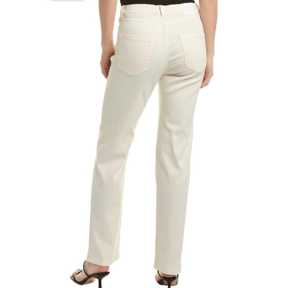 NWT DL1961 Mara Straight Mid Rise Instasculpt Ankle Vanilla 20 Western Ranch - Picture 2 of 9